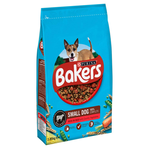 Bakers Complete Dry Dog Food Adult Small Dog Beef & Vegetables