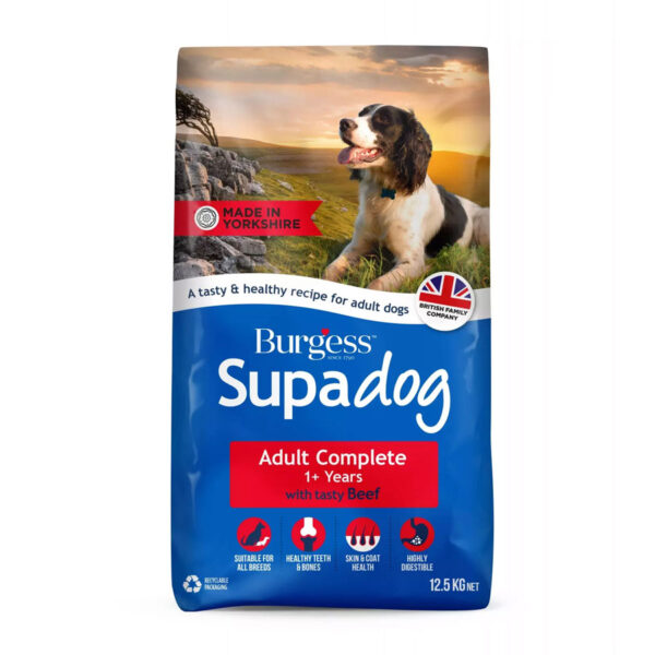 Burgess Supadog Adult Beef Complete Dry Dog Food 12kg