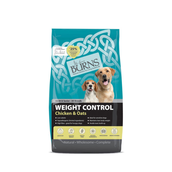 Burns Complete Dry Dog Food Adult/Senior Weight Control Chicken & Oats