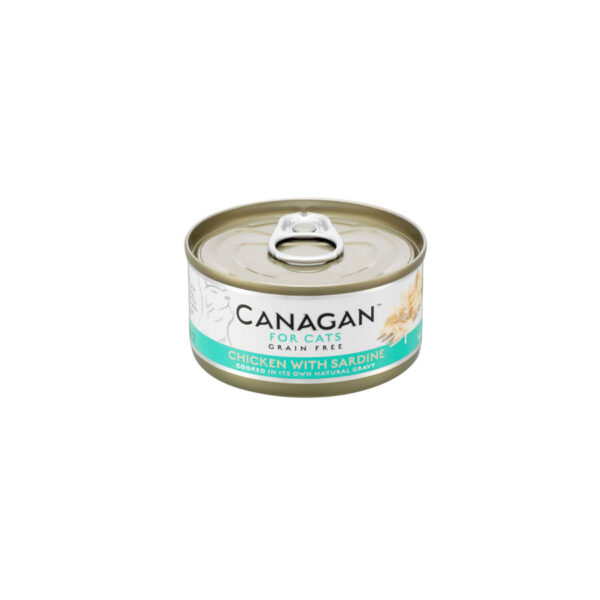 Canagan Grain Free Complete Wet Cat Food Chicken with Sardine in Gravy 75g