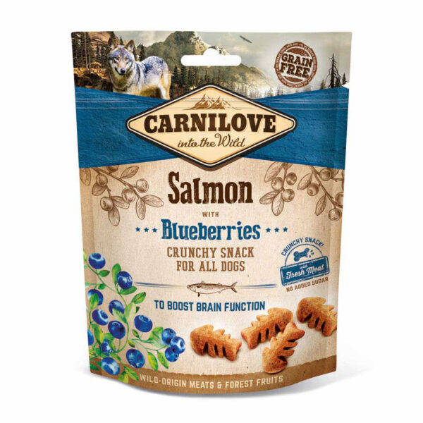 Carnilove Crunchy Dog Treats Salmon with Blueberry 200g