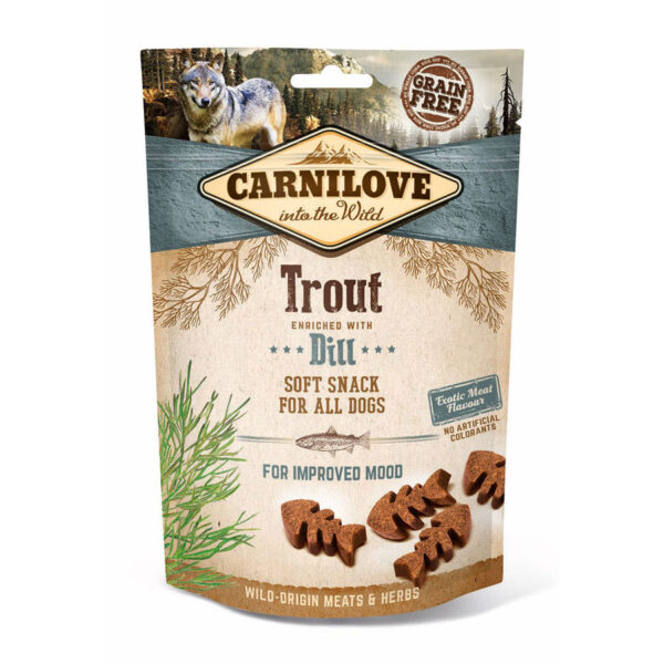 Carnilove Soft Dog Treats Trout with Dill 200g