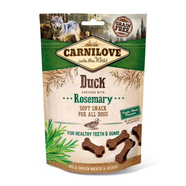 Carnilove Soft Dog Treats Duck with Rosemary 200g