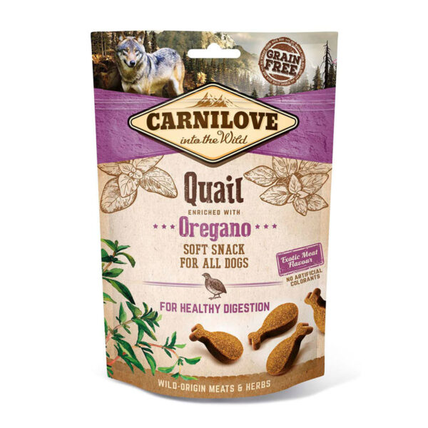 Carnilove Soft Dog Treats Quail with Oregano 200g