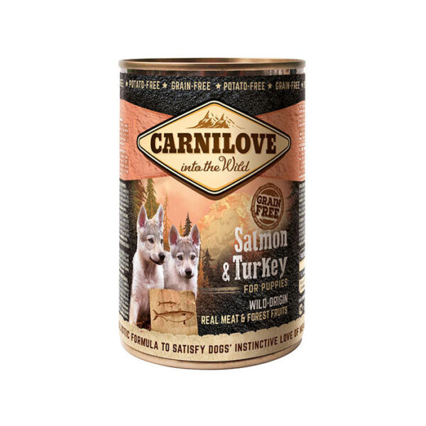 Carnilove Complete Wet Dog Food Puppy Salmon & Turkey 400g