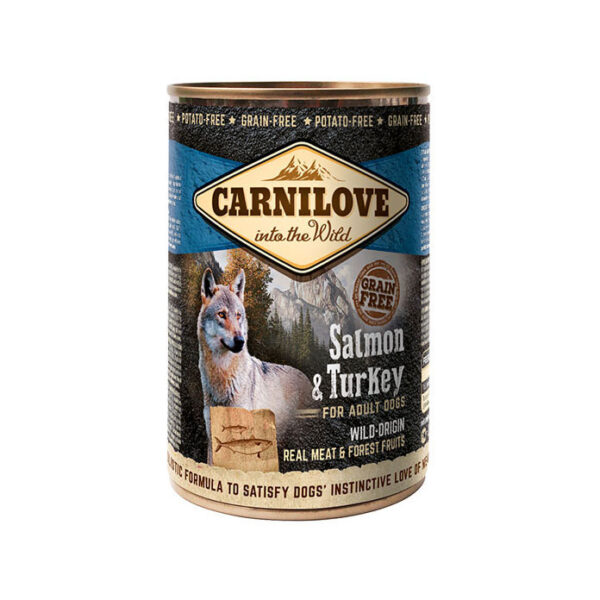 Carnilove Complete Wet Dog Food Adult Salmon & Turkey 400g