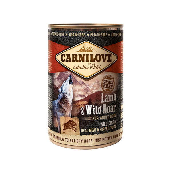 Carnilove Complete Wet Dog Food Adult Lamb & Wild Boar 400g