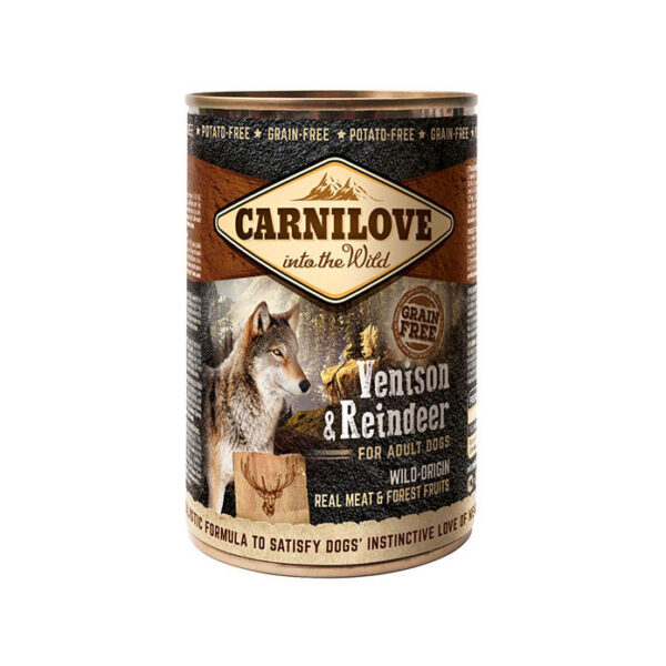 Carnilove Complete Wet Dog Food Adult Venison & Reindeer 400g