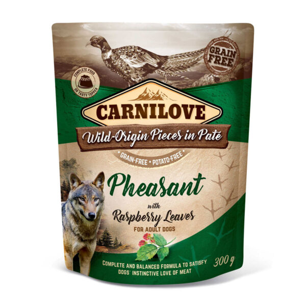 Carnilove Complete Wet Dog Food Adult Pheasant & Raspberry Leaf 300g