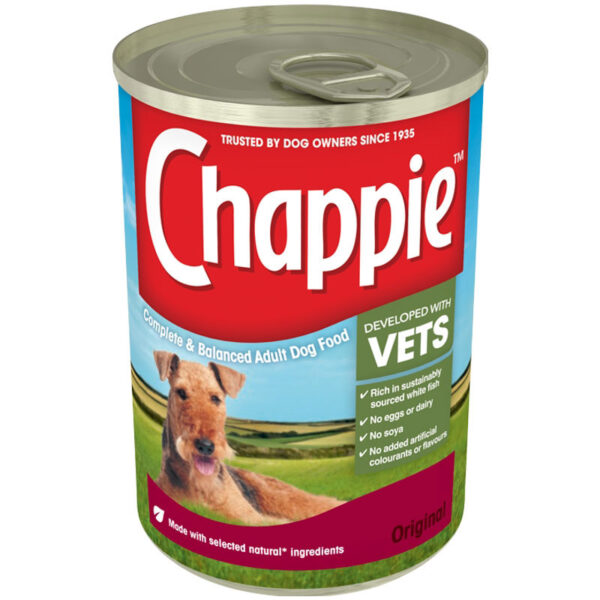 Chappie Original Tins Complete Wet Dog Food 412g