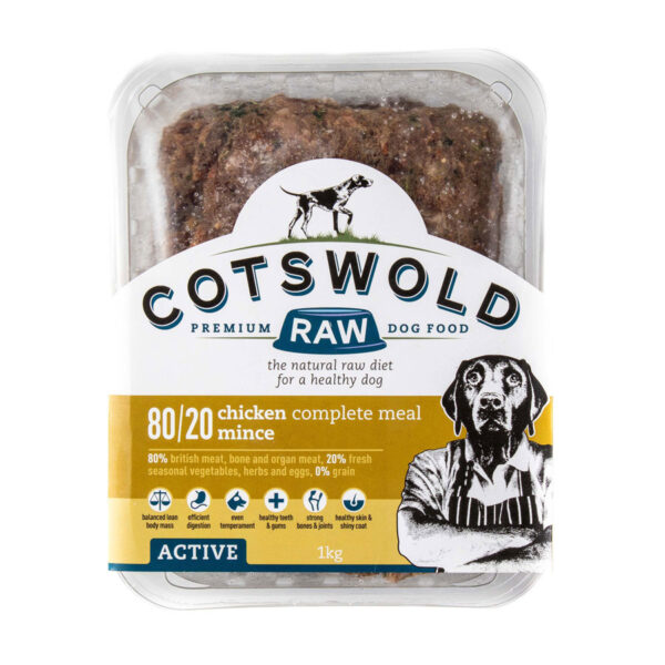 Cotswold Frozen Raw Complete Dog Food Mince Chicken