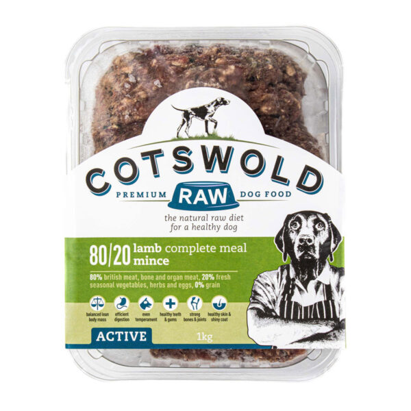 Cotswold Frozen Raw Complete Dog Food Mince Lamb