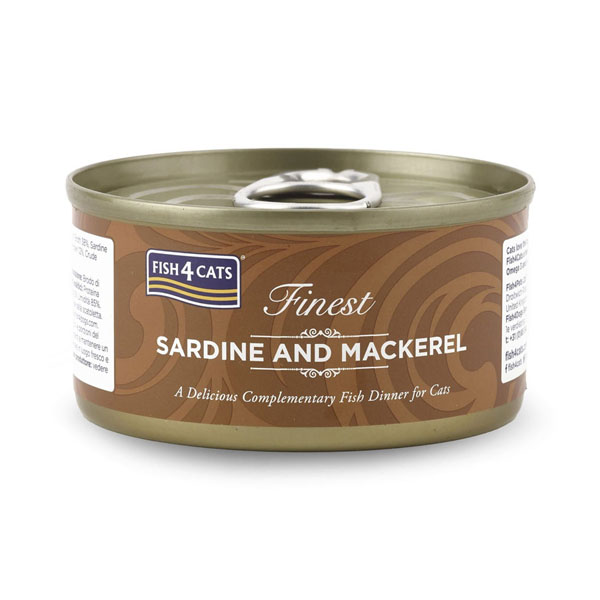 Fish4Cats Finest Tinned Cat Food Sardine & Mackerel 70g