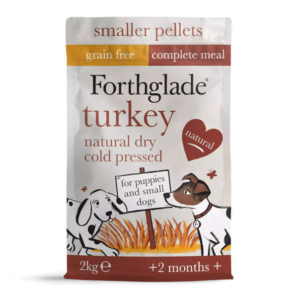 Forthglade Complete Dry Dog Food Cold Pressed Small Breed Turkey  2kg