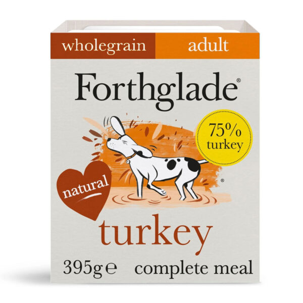 Forthglade Wholegrain Complete Adult Wet Dog Food Turkey 395g