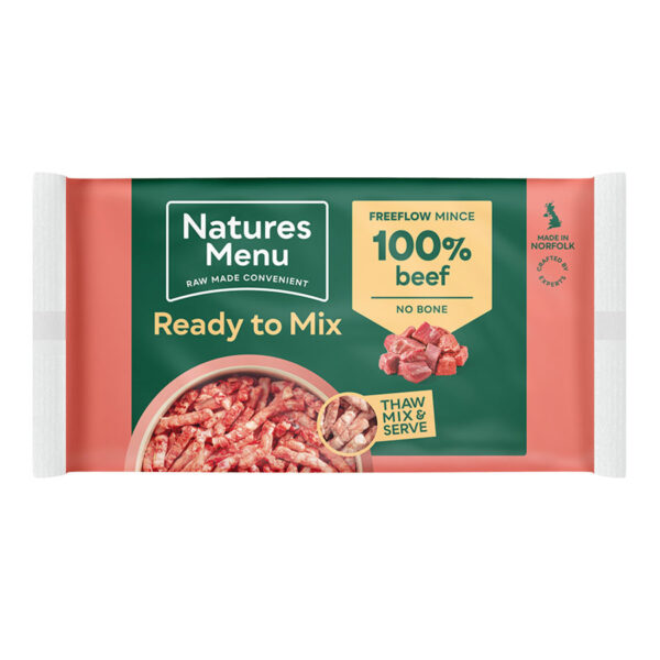 Natures Menu Natural Free Flow Frozen Beef 2kg