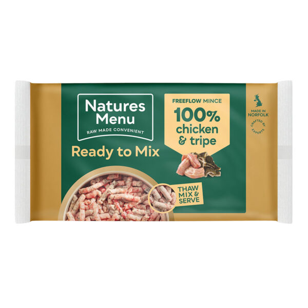 Natures Menu Natural Free Flow Frozen Chicken & Tripe 2kg