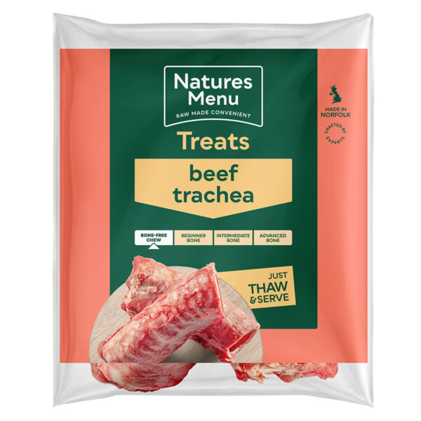 Natures Menu Frozen Raw Dog Treat Beef Trachea