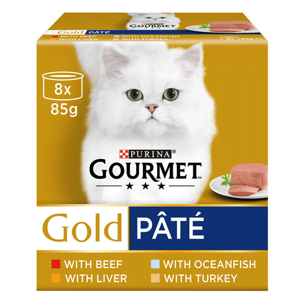 Gourmet Gold Complete Adult Cat Food Multipack Pate 8x85g