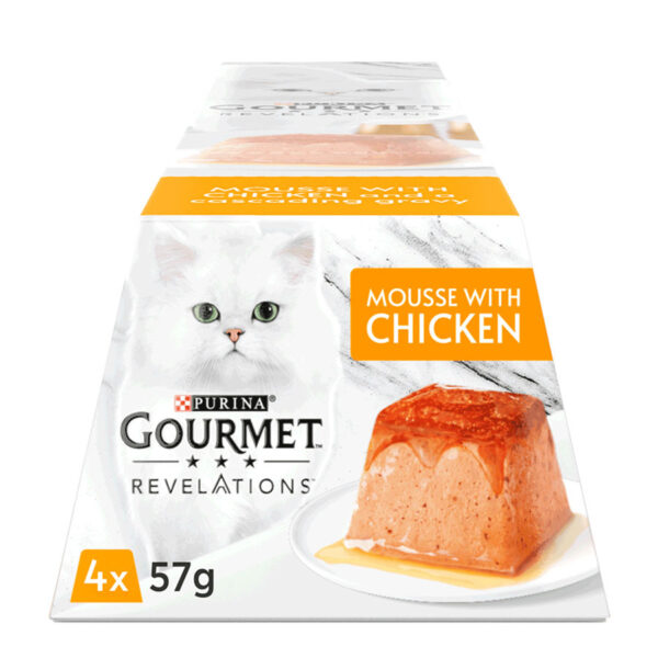 Gourmet Revelations Mousse Complete Cat Food Chicken  4x57g