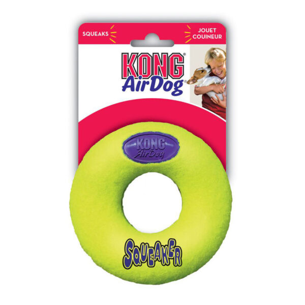 KONG Air Squeaker Donut Dog Toy  Large