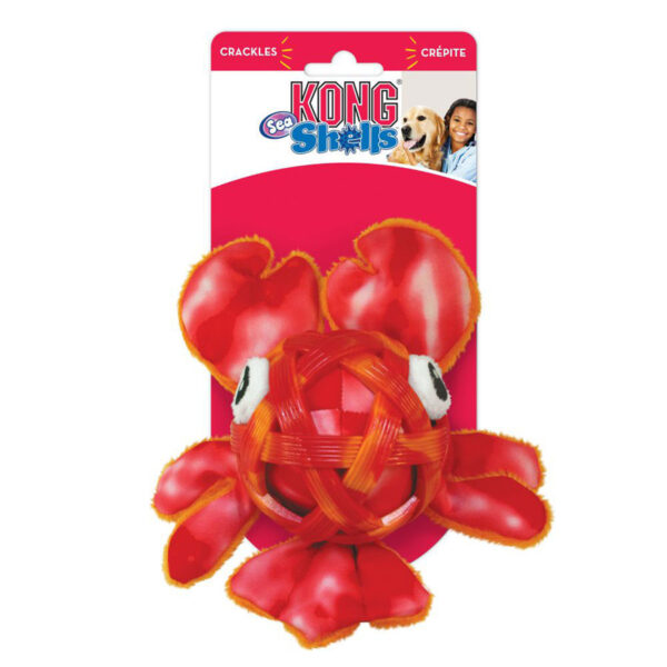 KONG Sea Shells Medium/Large Lobster Dog Toy