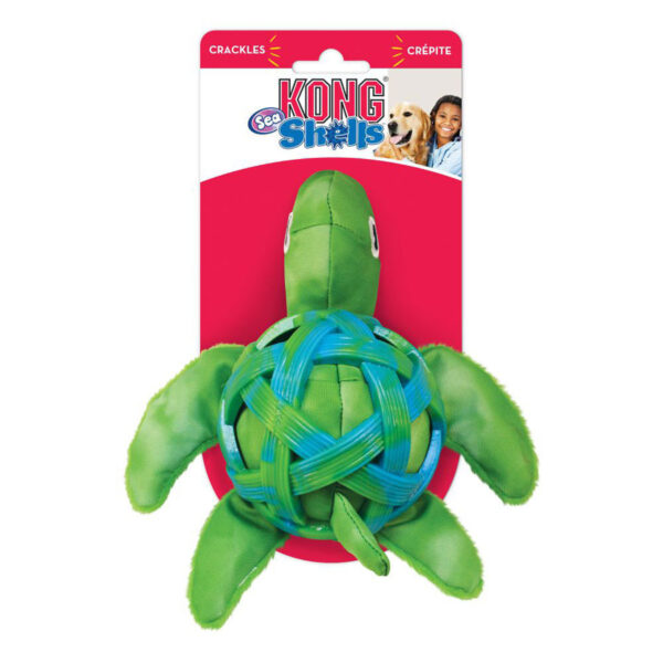 Kong Sea Shells Medium/Large Turtle Dog Toy