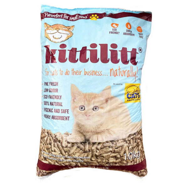 Kittilitt Wood Cat Litter 10kg 30 Litre