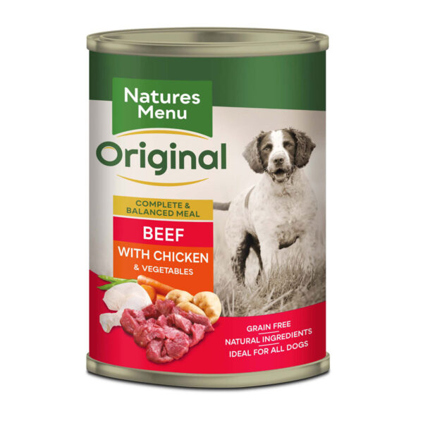 Natures Menu Complete Adult Dog Food Beef, Chicken & Vegetables 400g