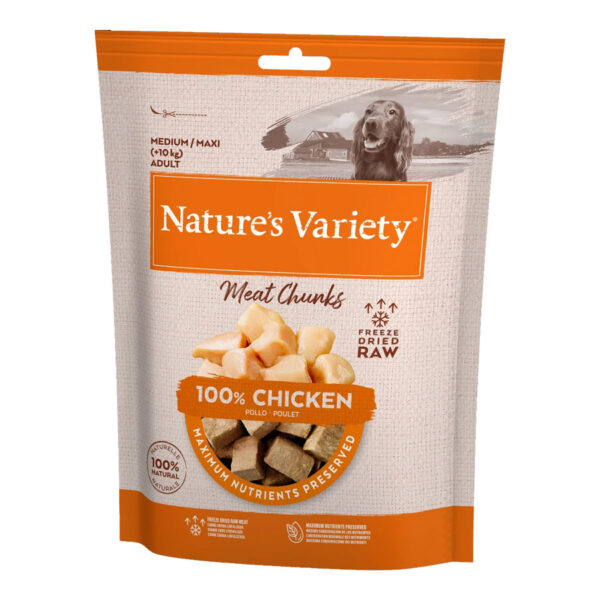 Nature's Variety Freeze Dried Meat Chunks Adult Medium/Maxi Chicken  50g