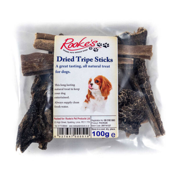 Dried Tripe Sticks 100g