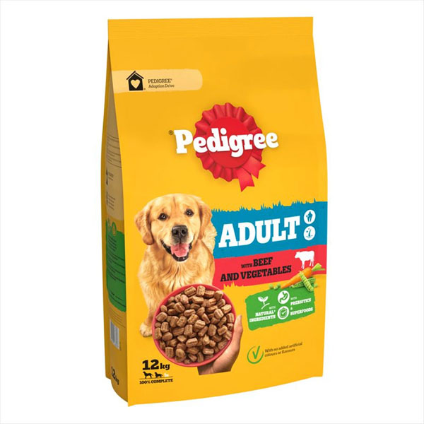 Pedigree Complete Dry Dog Food Adult Beef 12kg