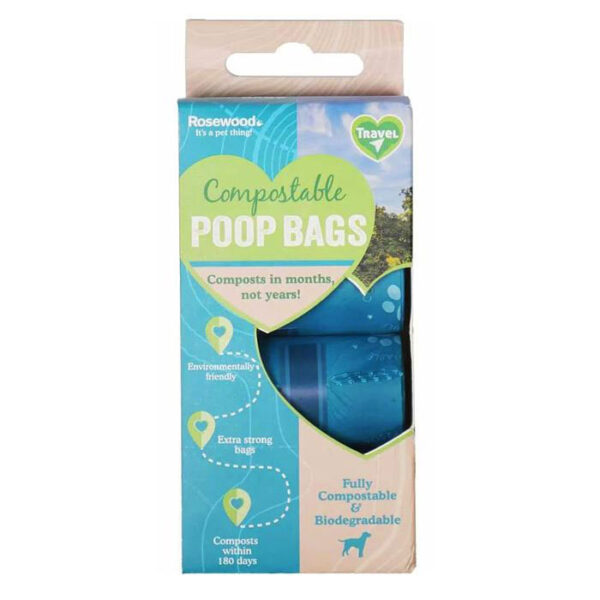 Rosewood Compostable Poop Bags 60pk