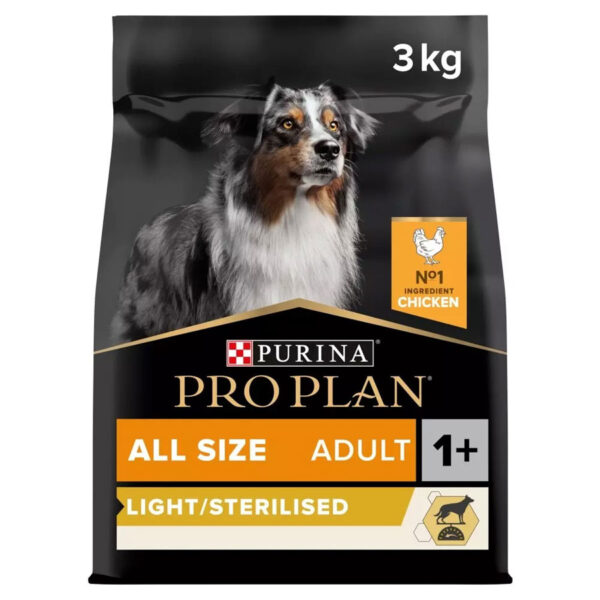 Pro Plan Complete Dry Dog Food Adult Light/Sterilised Chicken