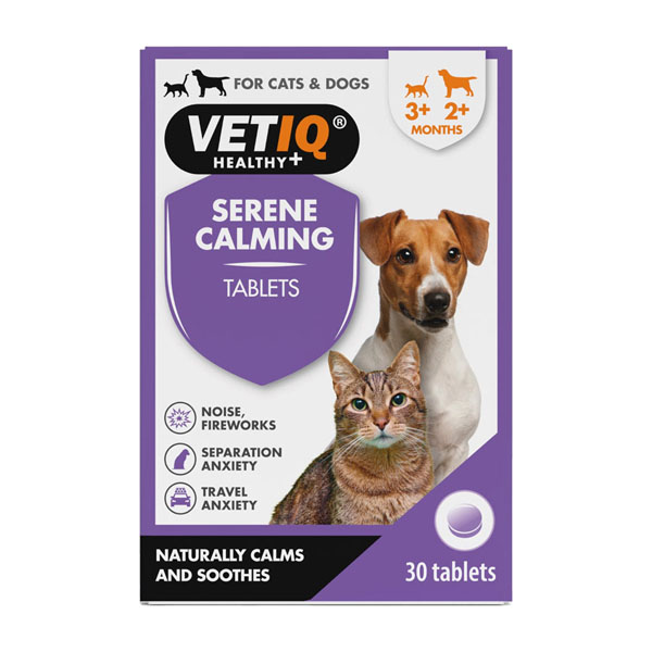 VETIQ Serene Calming Tablets for Cats & Dogs