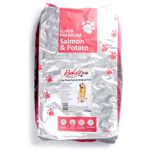 Rooke's Premium Complete Dry Dog Food Adult Salmon & Potato