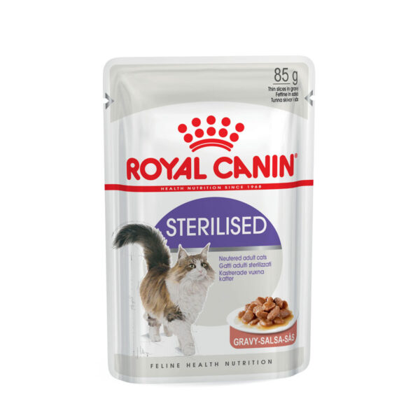 Royal Canin Sterilised Cat Pouch in Gravy 85g