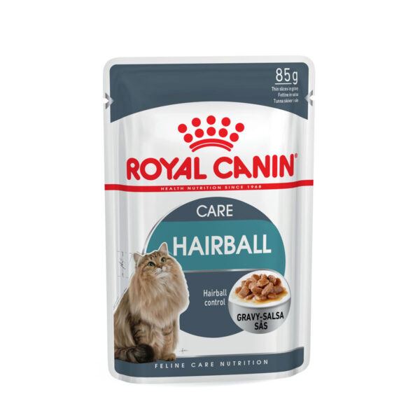 Royal Canin Wet Cat Food Pouch Hairball Care in Gravy 85g