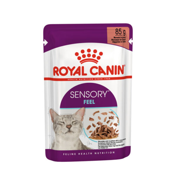 Royal Canin Sensory Feel Wet Cat Food Pouch in Gravy 85g