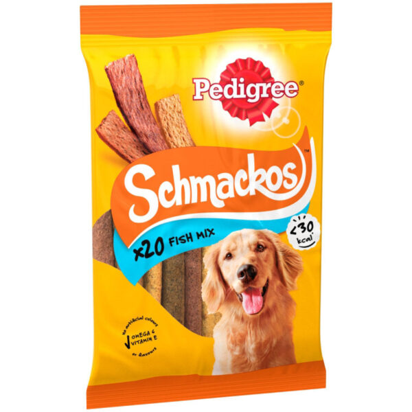 Pedigree Schmackos Dog Treats Fish Mix 20 pack