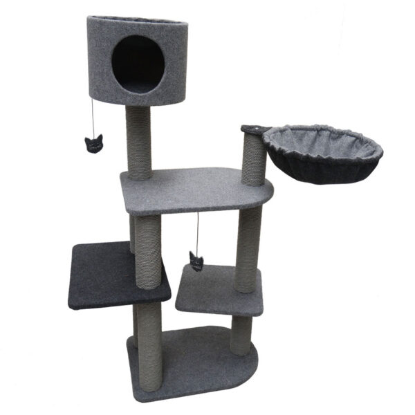 Rosewood Cat Scratcher Triple Tower