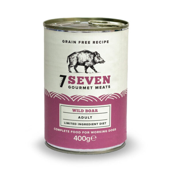 Seven Gourmet Grain Free Complete Wet Dog Food Adult Wild Boar 400g