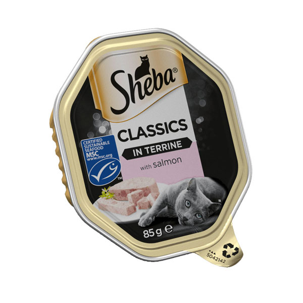 Sheba Foil Classics in Terrine Salmon 85g