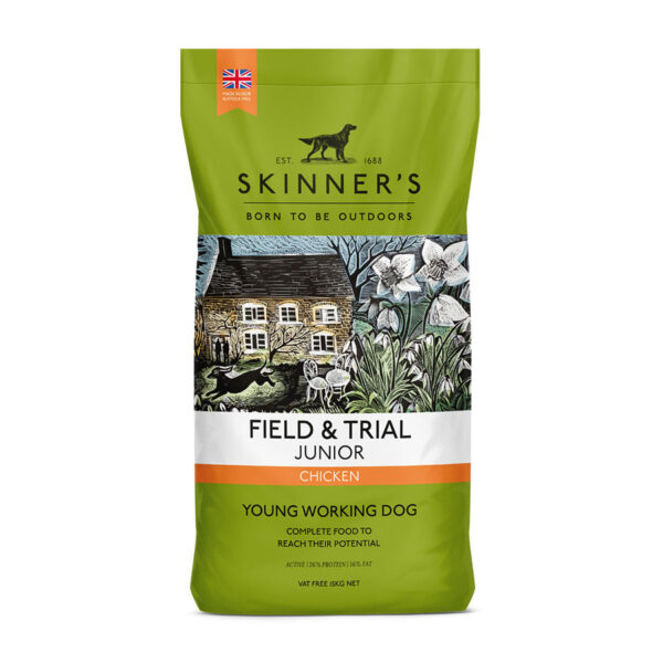 Skinner's Field & Trial Complete Dry Dog Food Junior Chicken 15kg