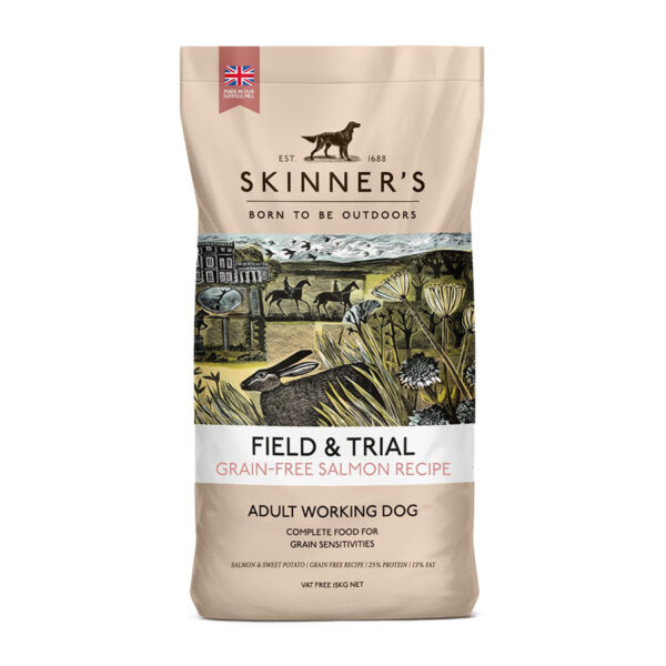 Skinner's Field & Trial Complete Dry Dog Food Grain Free Salmon 15kg