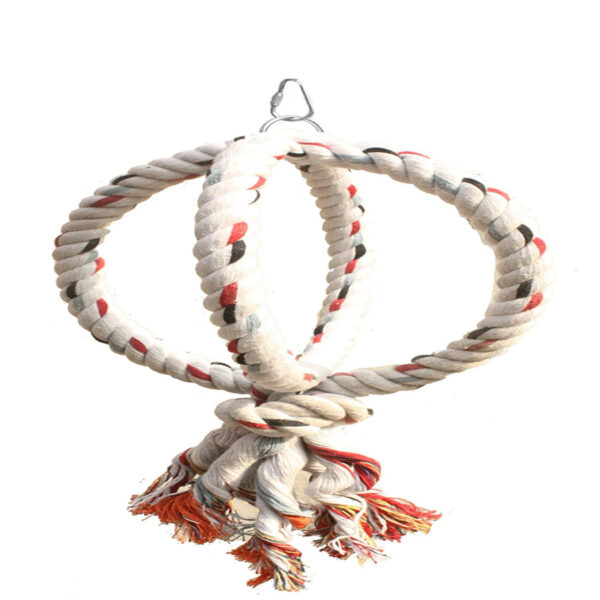 Sky Pet Large Bird Toy On Duo Rings