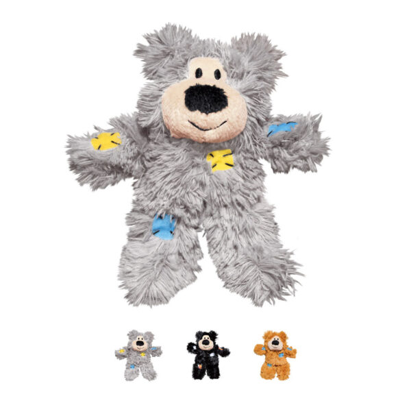 KONG Cat Softies Patchwork Bear