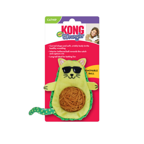 KONG Cat Toy Wrangler AvoCATo