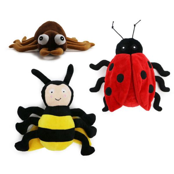 Ancol Little Bugs Plush Dog Toy Assorted Characters