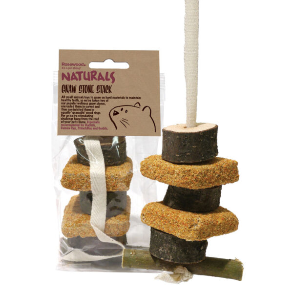 Rosewood Naturals Gnaw Small Animal Gnaw Stone Stack Toy